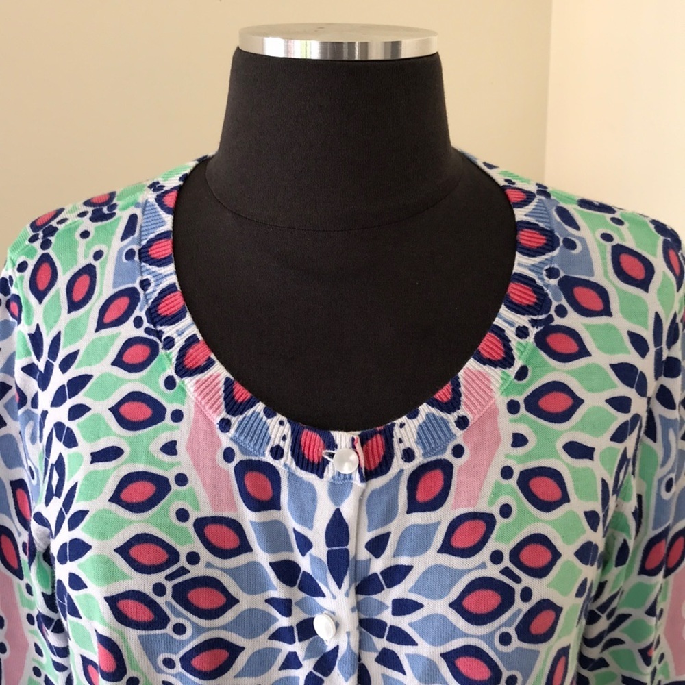 Talbots Size Medium Multi Button Down Cardigan - image 2